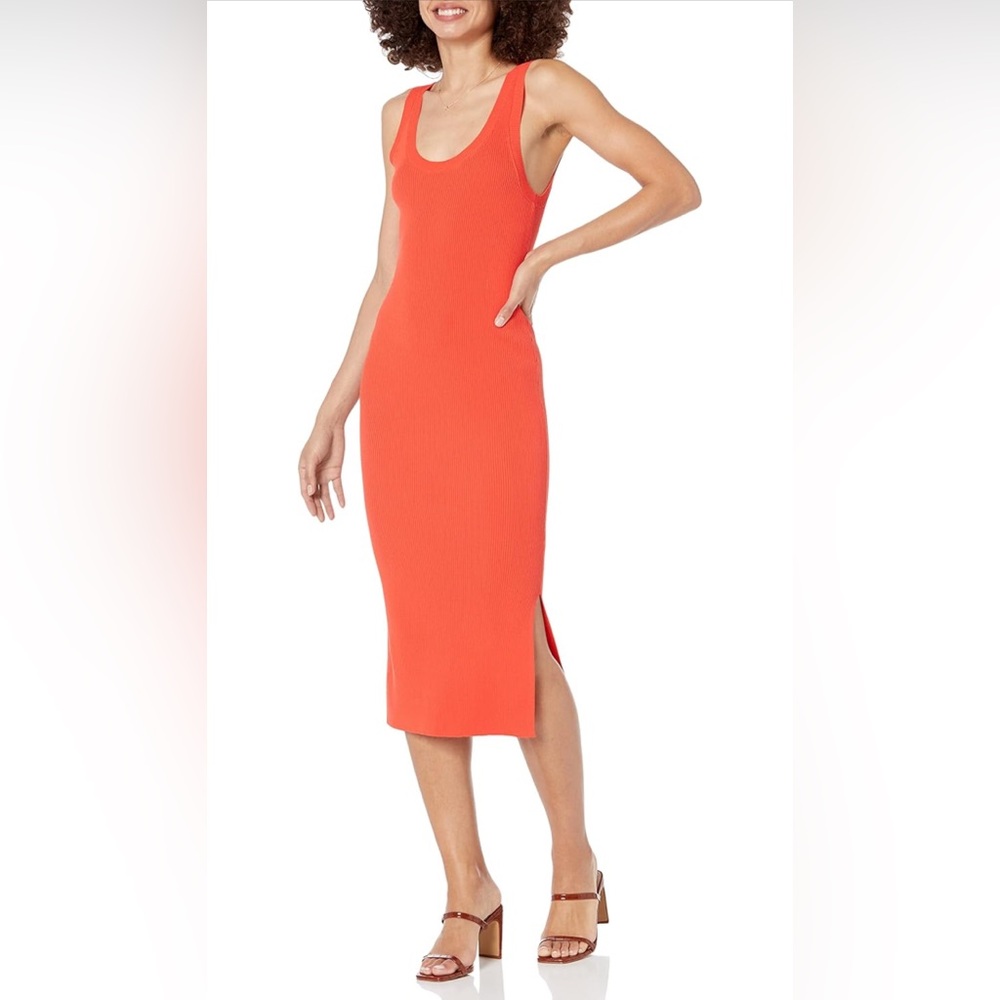 Midi Orange Dress